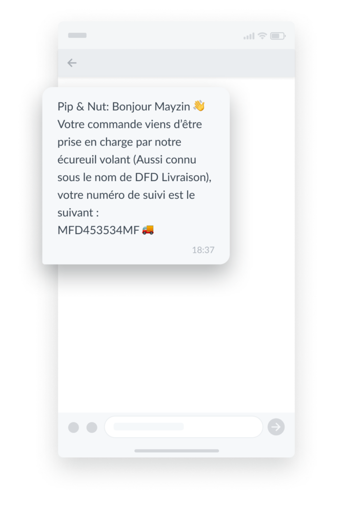 Le SMS en guise de confirmation de commande. Esendex FR