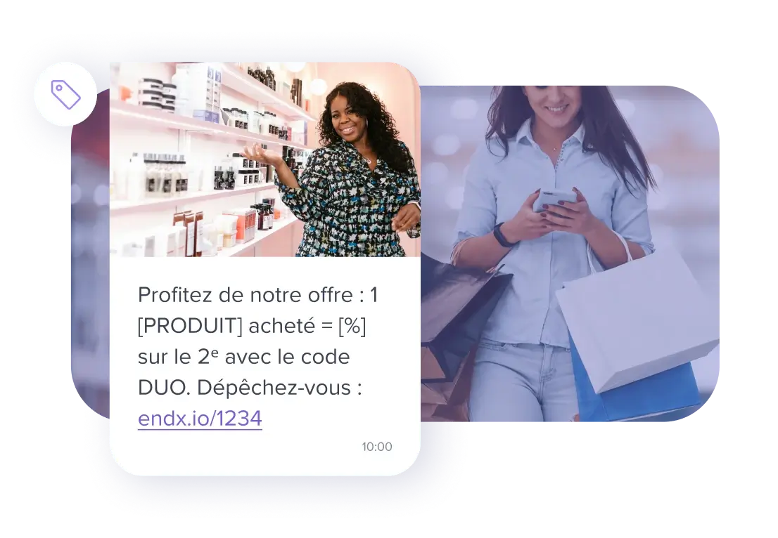 Offres SMS commerciales pour le retail et l'e-commerce