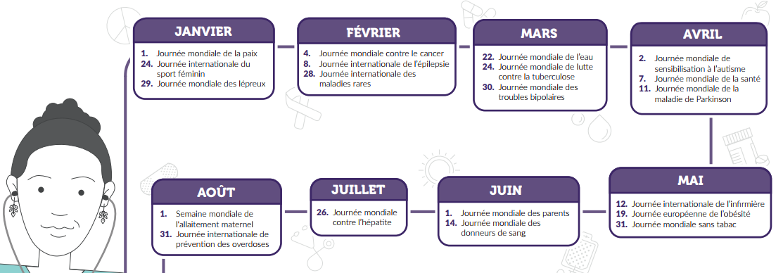 Calendrier secteur santé